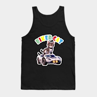 Biker Cat,Racer Cat Tank Top